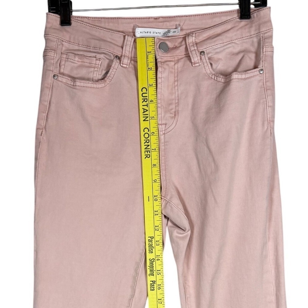 Altar'd State Mid Rise Flare Jeans, Dusty Pink, Size 28 - Picture 5 of 11